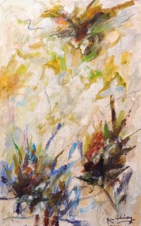 Arshad Shirazi, 18 x 30 Inch, Acrylic on Canvas, Abstract Painting, AC-ARS-039